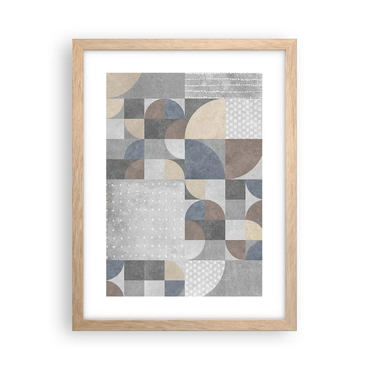 Affiche dans un chêne clair - Poster - Fantaisie de la céramique - 30x40 cm