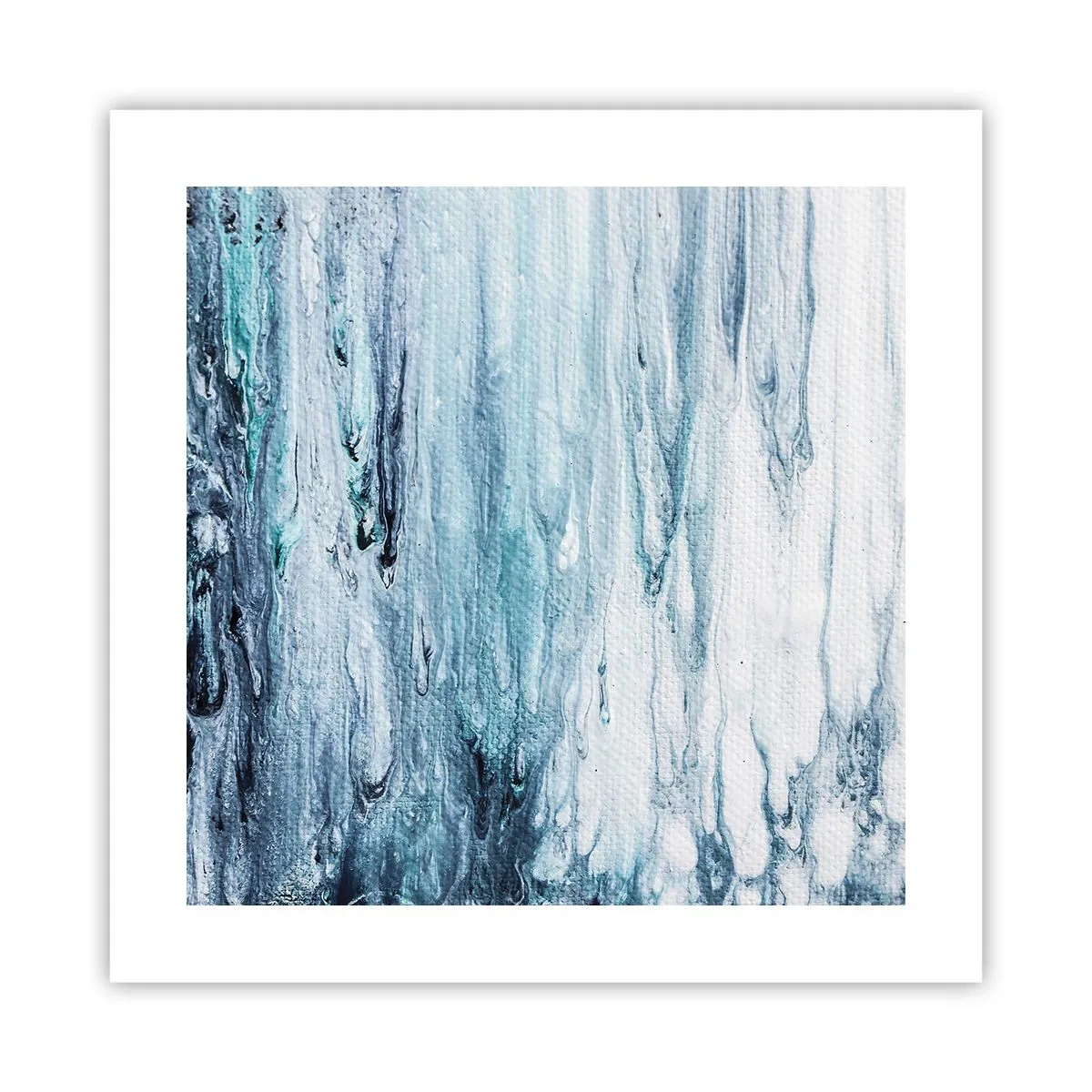 Affiche - Poster - Une glace bleue - 40x40 cm