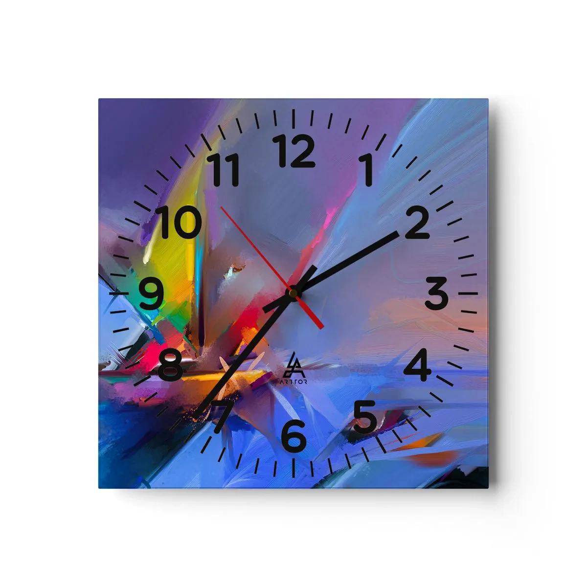 Horloge murale - Pendule murale - Hélices comme un oiseau - 40x40 cm