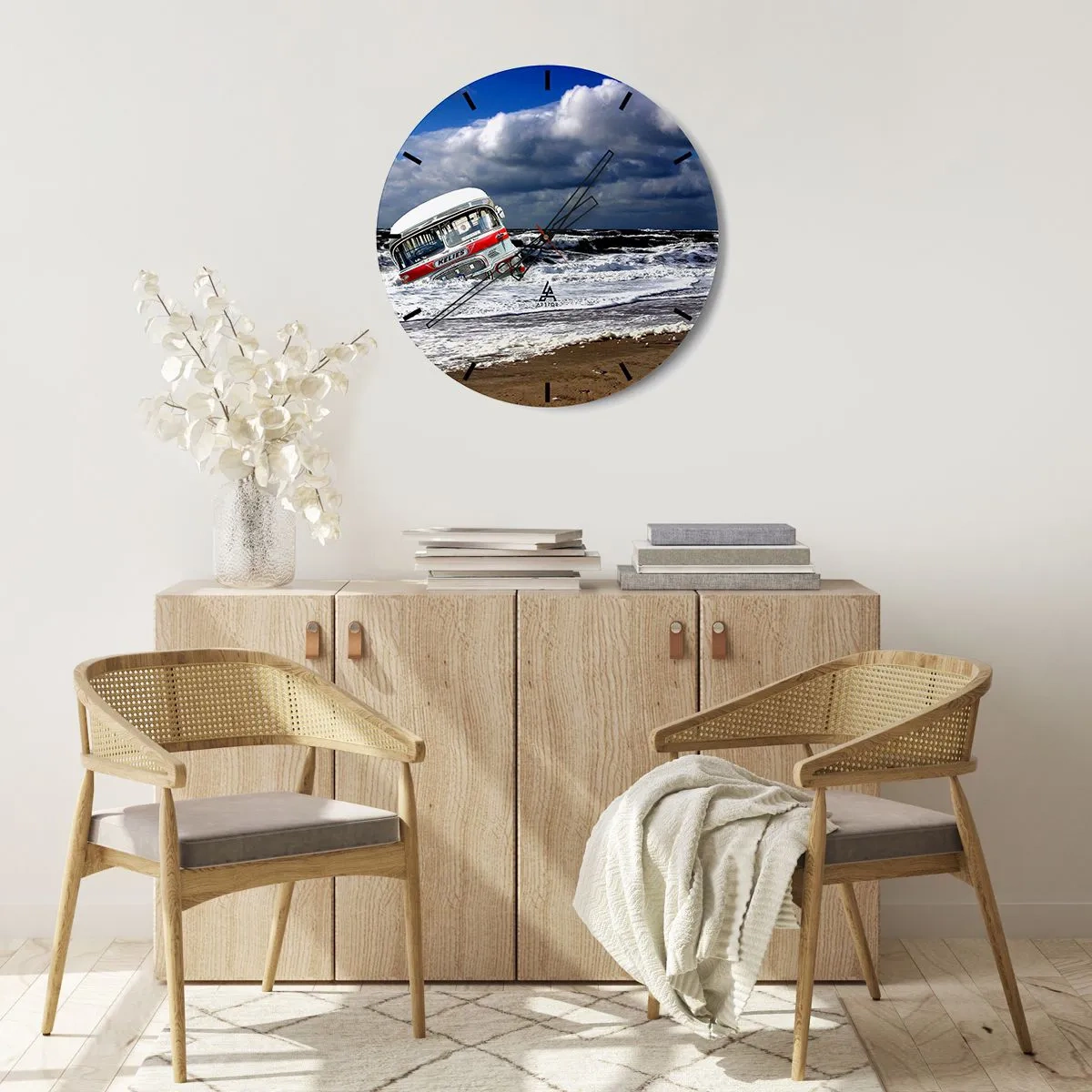 Horloge murale - Pendule murale - Et qu'est-ce qui vous étonne ? - 30x30 cm
