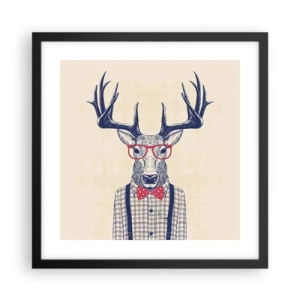 Affiche dans un cadre noir - Poster - Une extravagance amusante - 40x40 cm