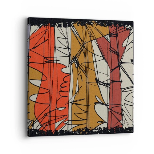 Impression sur toile - Image sur toile - Composition spontanée - 40x40 cm