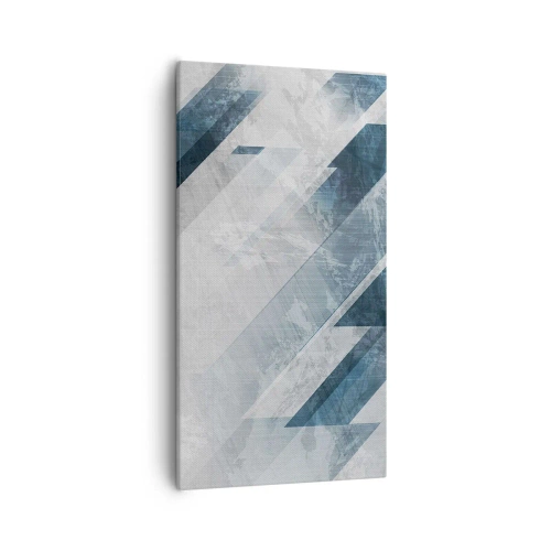 Impression sur toile - Image sur toile - Composition spatiale - mouvement gris - 55x100 cm