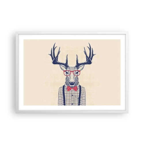 Affiche dans un cadre blanc - Poster - Une extravagance amusante - 70x50 cm