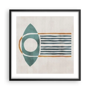 Affiche dans un cadre noir - Poster - Signes et rituels - 50x50 cm