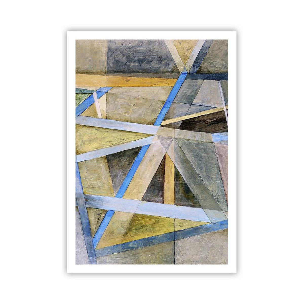 Affiche - Poster - Tout droit ou en diagonale ? - 70x100 cm