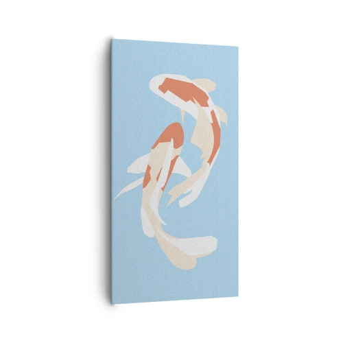 Impression sur toile - Image sur toile - Natation synchronisée spontanée - 65x120 cm