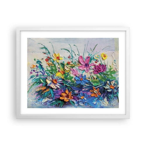 Affiche dans un cadre blanc - Poster - Absolument pas une nature morte - 50x40 cm