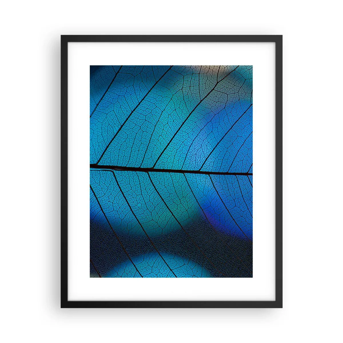 Affiche dans un cadre noir - Poster - Construction complexe - 40x50 cm