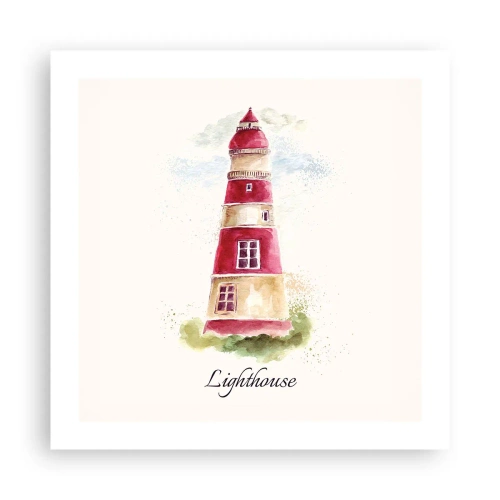 Affiche - Poster - Il y a toujours beau temps autour - 50x50 cm