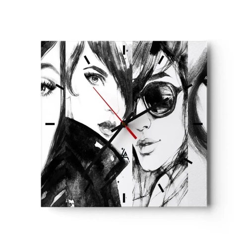 Horloge murale - Pendule murale - La beauté multipliée - 40x40 cm