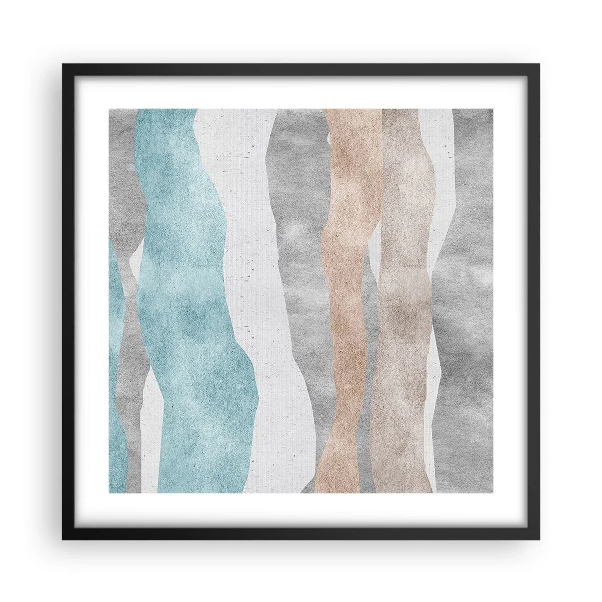 Affiche dans un cadre noir - Poster - Une étude de proximité - 50x50 cm