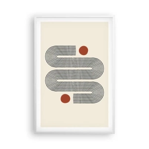 Affiche dans un cadre blanc - Poster - Du début à la fin - 61x91 cm