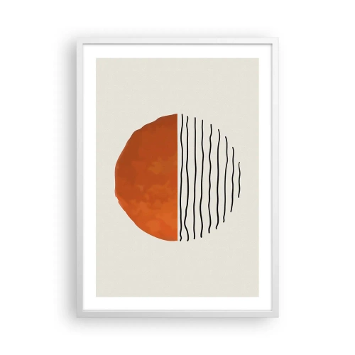 Affiche dans un cadre blanc - Poster - Dans un climat japonnais - 50x70 cm