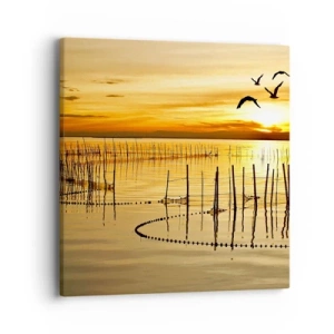 Impression sur toile - Image sur toile - À la pêche - 40x40 cm