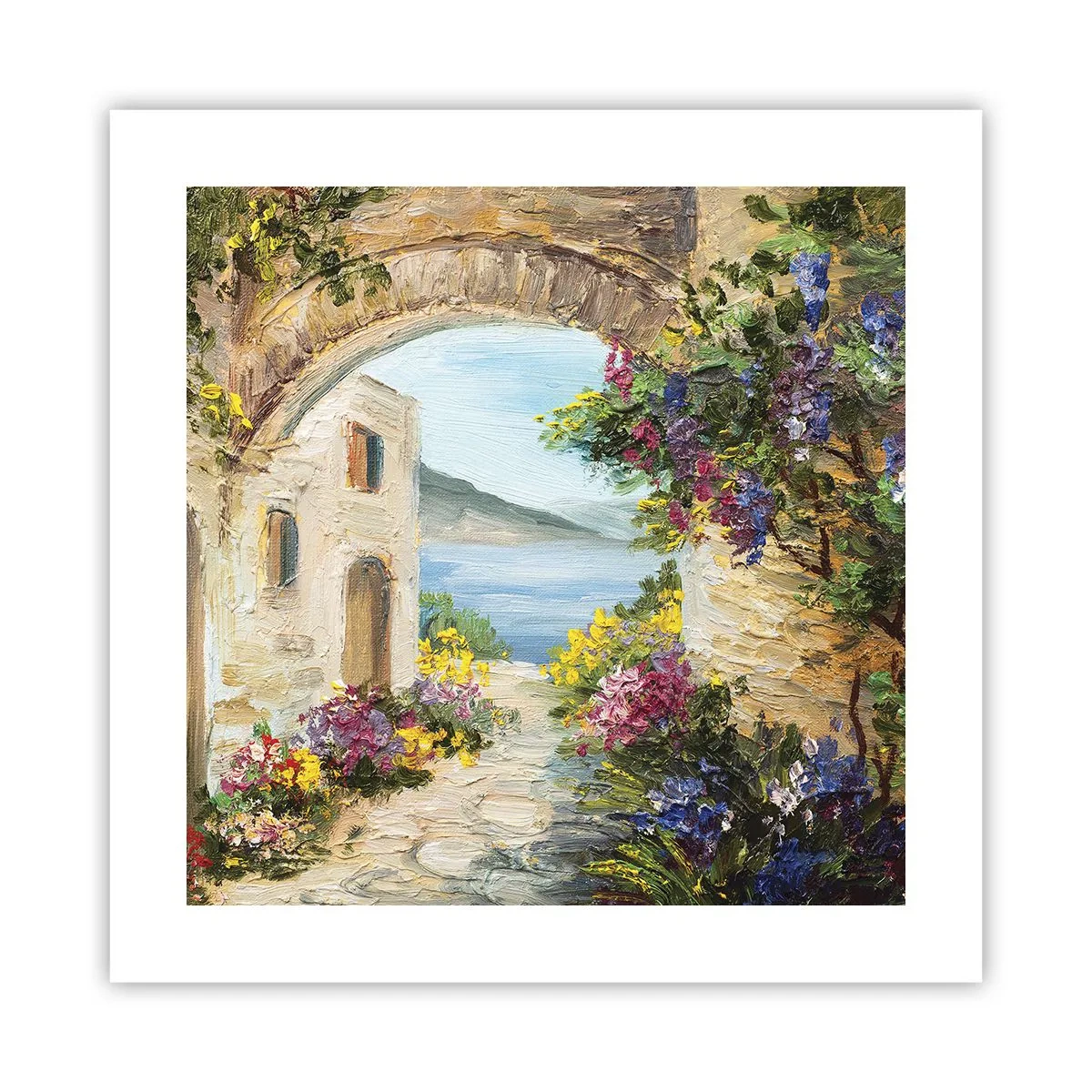 Affiche - Poster - Le charme d'une province côtière - 40x40 cm