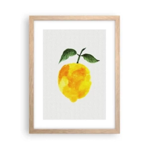 Affiche dans un chêne clair - Poster - Comment reconnaitre le goût du soleil - 30x40 cm