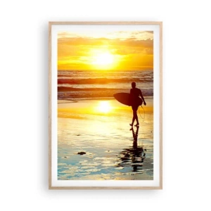 Affiche dans un chêne clair - Poster - Le retour du guerrier - 61x91 cm