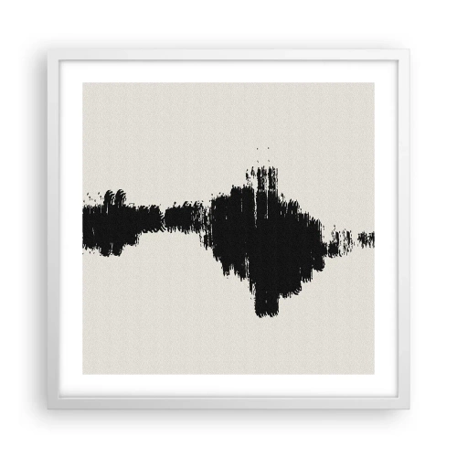 Affiche dans un cadre blanc - Poster - Vibrations de l'imagination - 50x50 cm