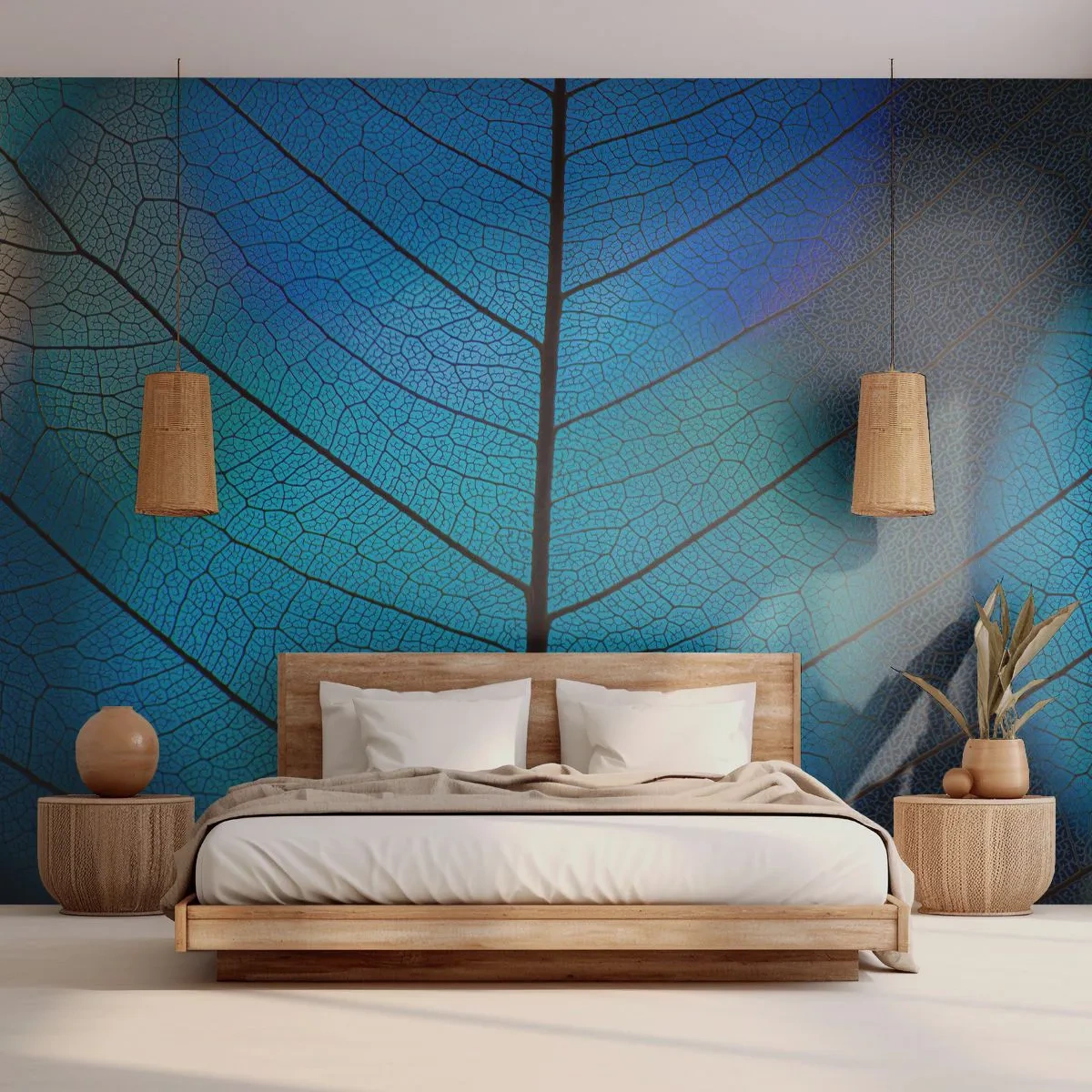 Papier Peint Photo Premium Sand - Construction complexe - Feuille, Nature, Usine - 200x140 cm