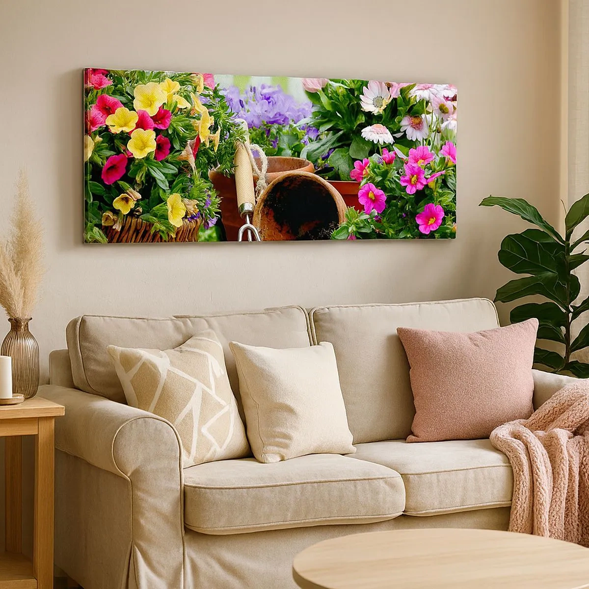 Impression sur toile - Image sur toile - Le jardin de Zosia - 100x40 cm