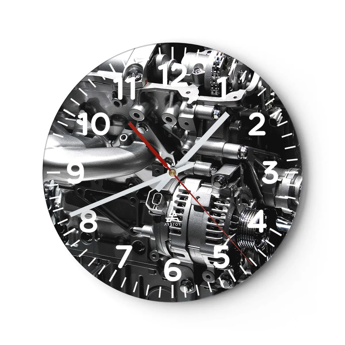 Horloge murale - Pendule murale - Acier, beau, fort - 40x40 cm