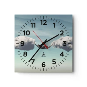 Horloge murale - Pendule murale - Instant de bonheur - 40x40 cm