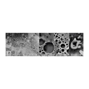 Échantillon de Papier Peint Autocollant Deluxe Sticker - Comme un paysage lunaire - Composition, Morceau, Graphique - 100x30 cm