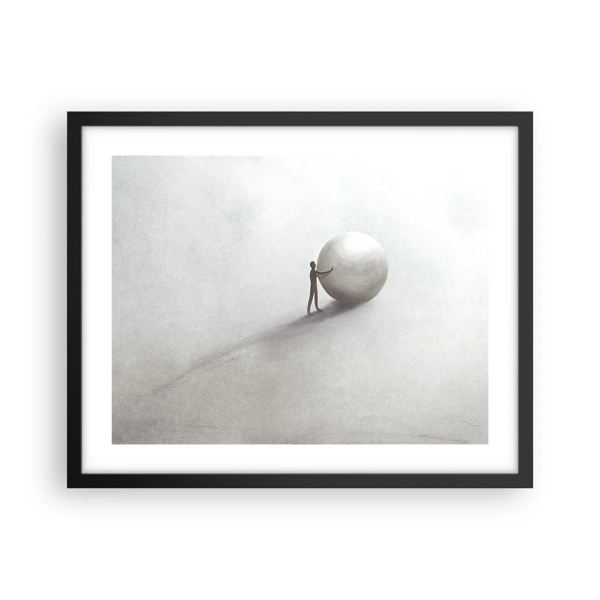 Affiche dans un cadre noir - Poster - Jeu de la vie - 50x40 cm
