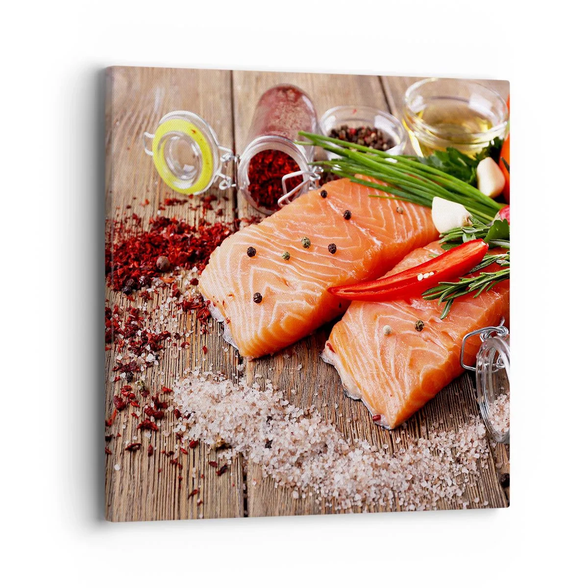 Impression sur toile - Image sur toile - Aventure norvégienne dans la cuisine - 40x40 cm