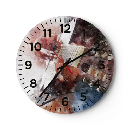 Horloge murale - Pendule murale - Et qu'en pensez-vous ? - 40x40 cm