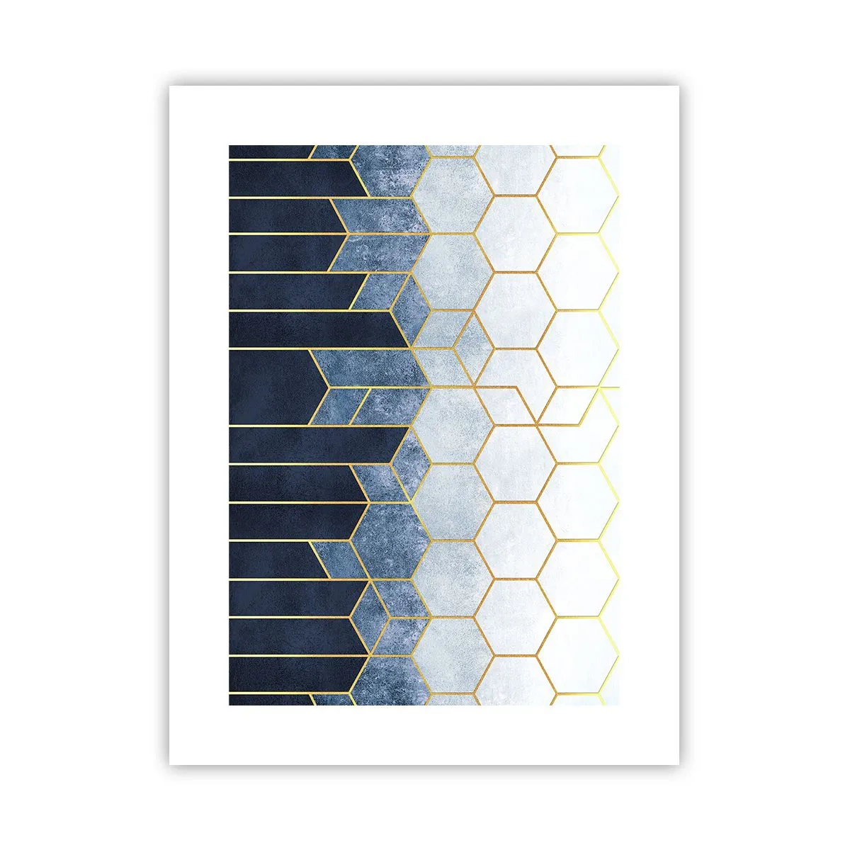 Affiche - Poster - Composition en rythme syncopé - 30x40 cm