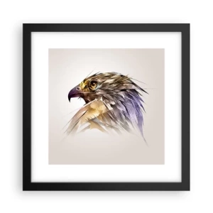 Affiche dans un cadre noir - Poster - Portrait d'un guerrier - 30x30 cm