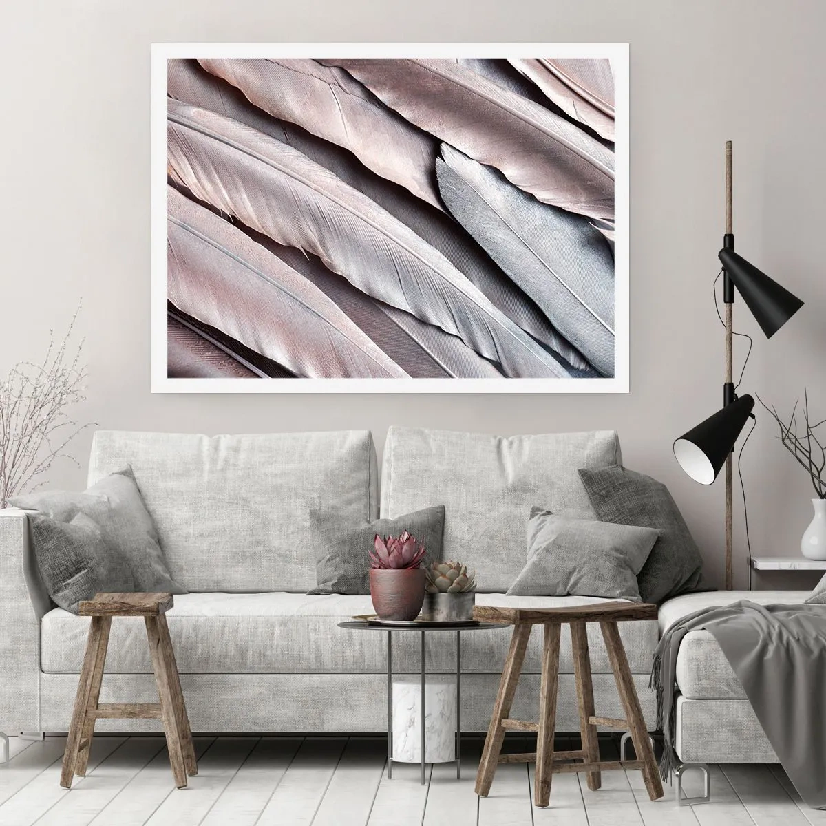 Affiche - Poster - En argent rose - 91x61 cm