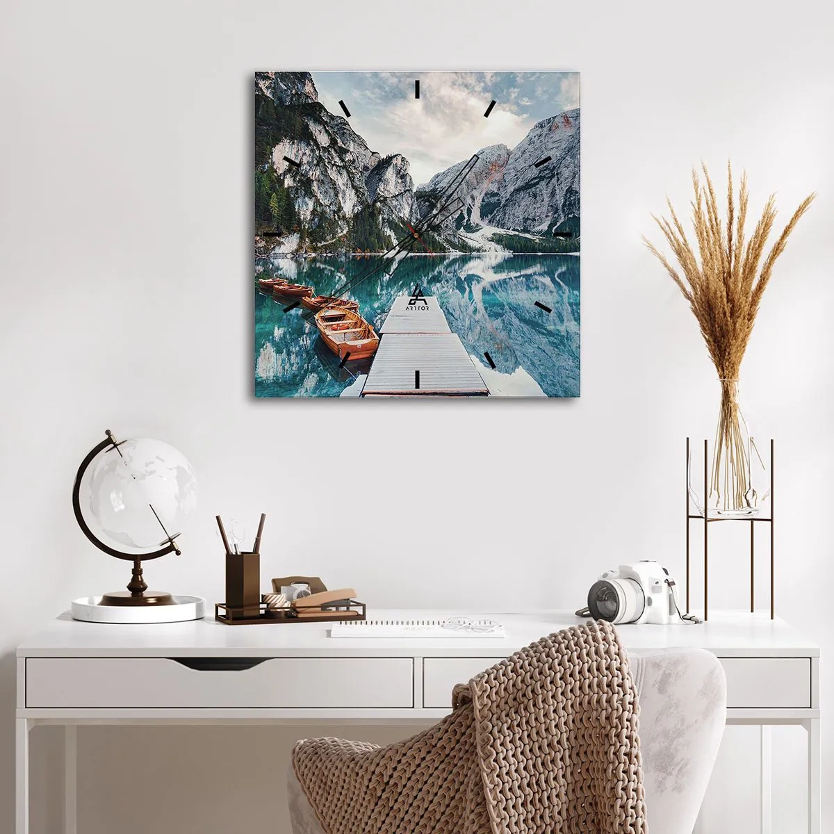 Horloge murale - Pendule murale - On va te montrer la beauté - 30x30 cm