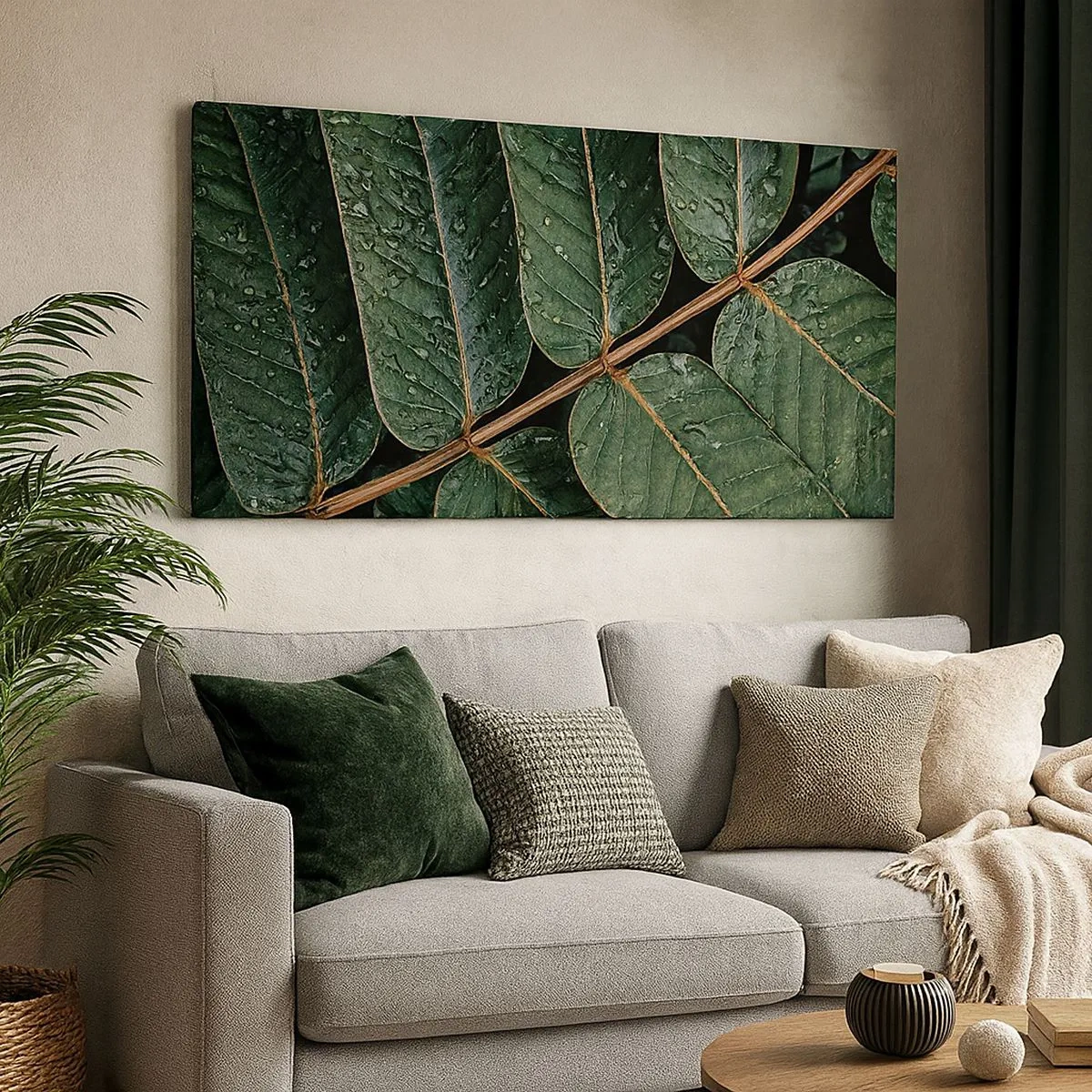 Impression sur toile - Image sur toile - Au rythme de la verdure - 100x40 cm