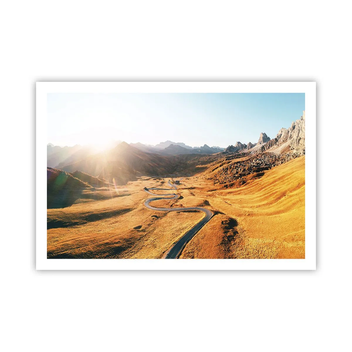 Affiche - Poster - Dans une vallée dorée - 91x61 cm