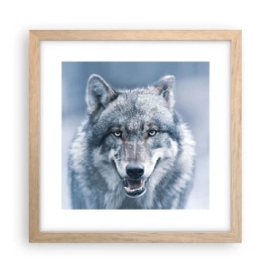 Affiche dans un chêne clair - Poster - Relèverez-vous le défi ? - 30x30 cm