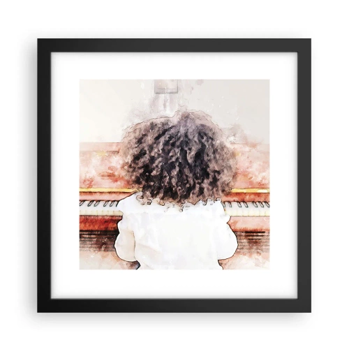 Affiche dans un cadre noir - Poster - Dans un nouveau monde - 30x30 cm