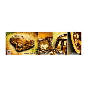 Échantillon De Papier Peint Standard Eco - La beauté éternelle des classiques - Automobile, Voiture classique, Passe-temps - 100x30 cm