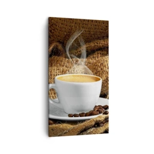 Impression sur toile - Image sur toile - L'odeur du moka et la densité du miel liquide - 45x80 cm
