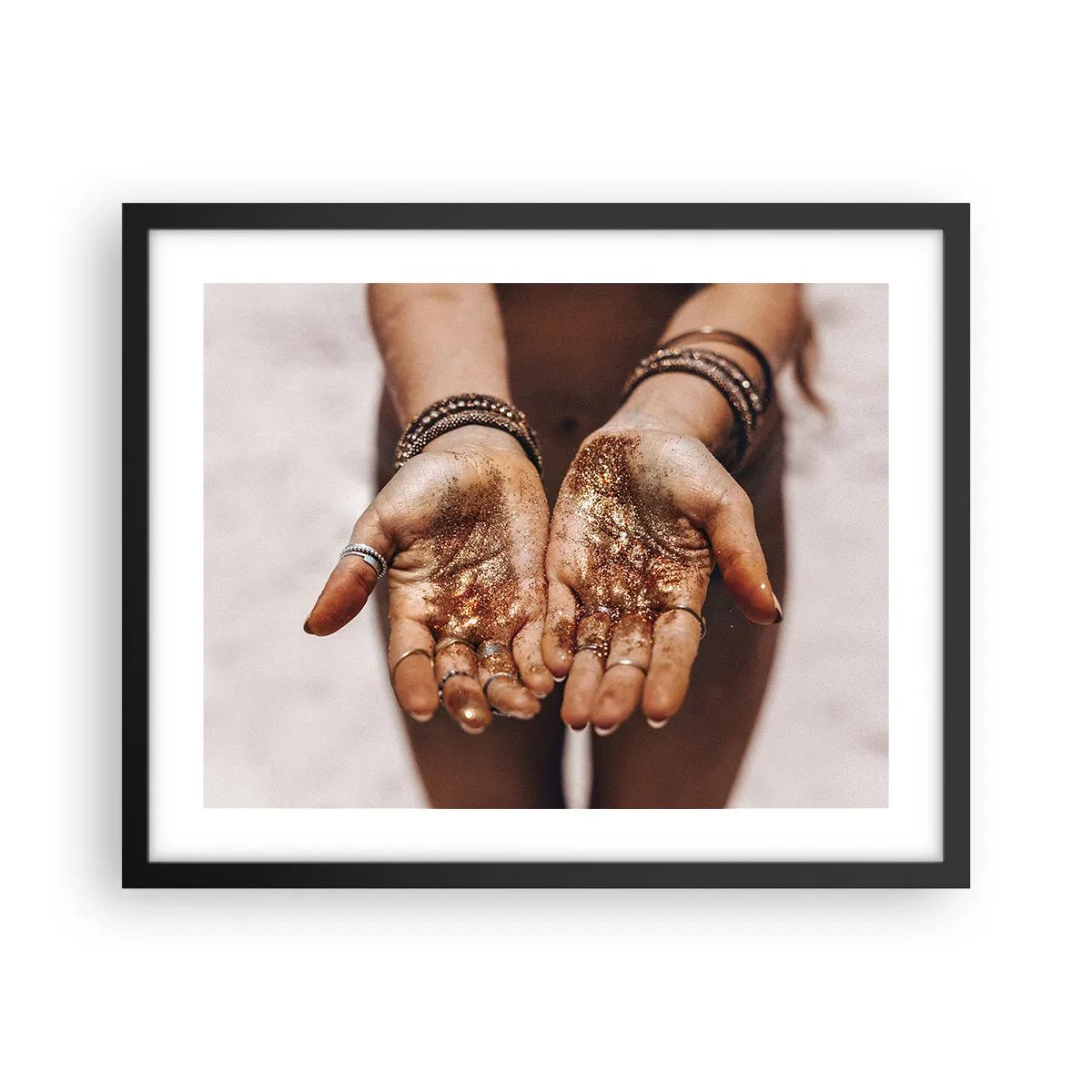 Affiche dans un cadre noir - Poster - Un don pour vous - 50x40 cm