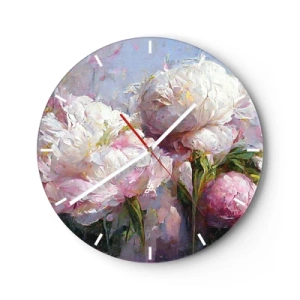 Horloge murale - Pendule murale - Un bouquet plein de vie - 40x40 cm