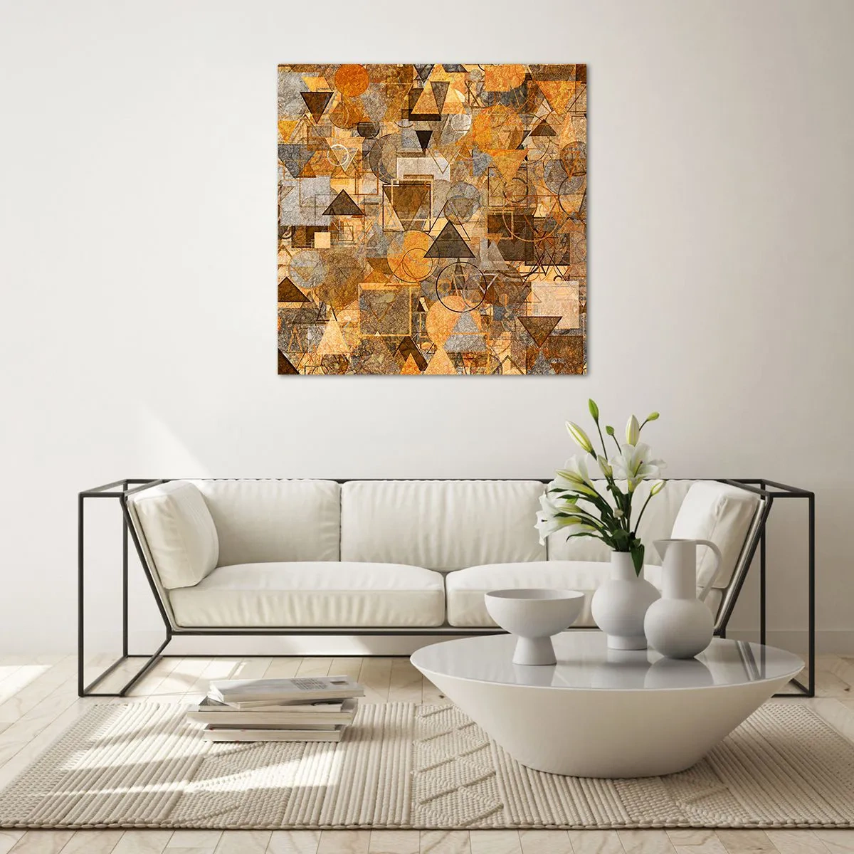 Impression sur verre - Image sur verre - Le monde en forme - 30x30 cm