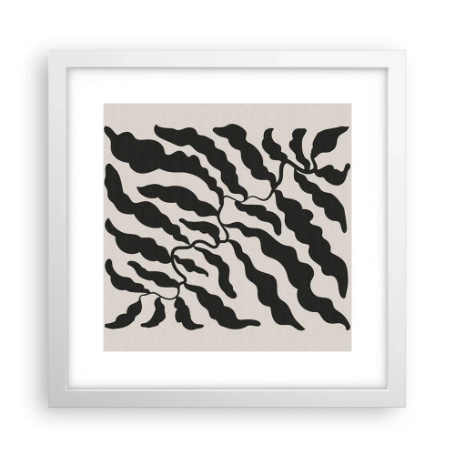 Affiche dans un cadre blanc - Poster - La nature du carré - 30x30 cm