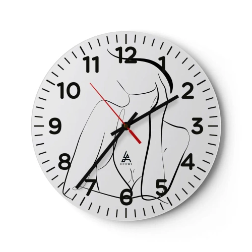 Horloge murale - Pendule murale - Sur les vague d'un rêve - 40x40 cm