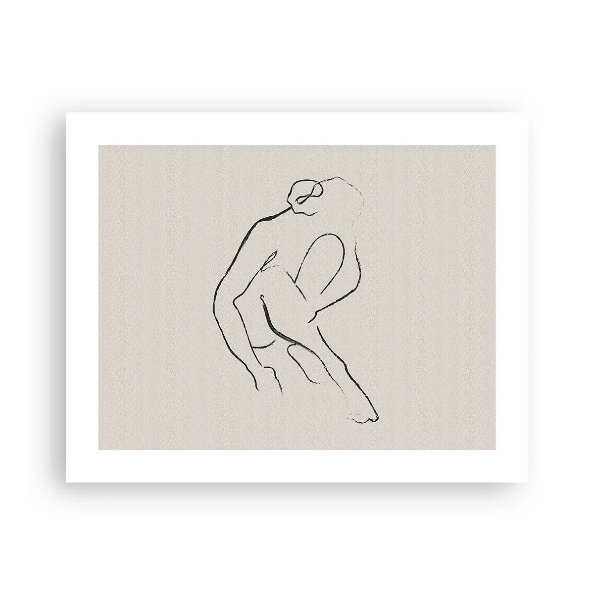 Affiche - Poster - Croquis intime - 50x40 cm