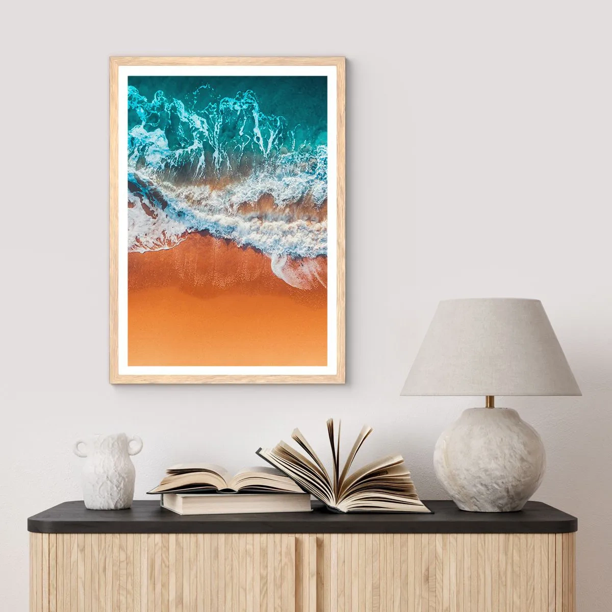 Affiche dans un chêne clair - Poster - Toujours ensemble - 70x100 cm