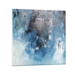 Impression sur verre - Image sur verre - Rhapsodie en bleu - 30x30 cm