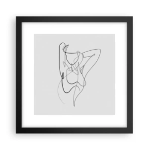 Affiche dans un cadre noir - Poster - Vraiment, tu es comme ça... - 30x30 cm